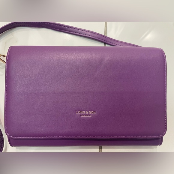 Handbags - Long & Son London Purple Textured Bag,
Excellent condition like new 💜!
